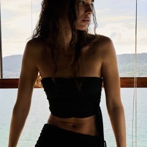 Zara limited edition tube top with tie detail
